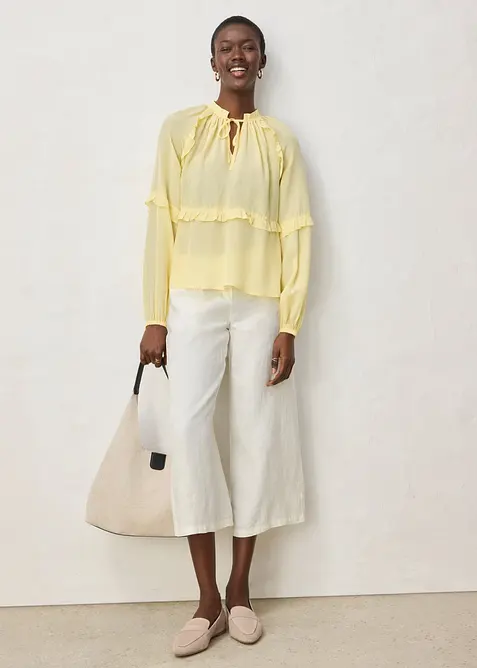 Tunika med sidenandel, bonprix