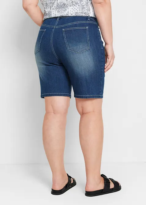 Jeansshorts med Mid Waist, bonprix