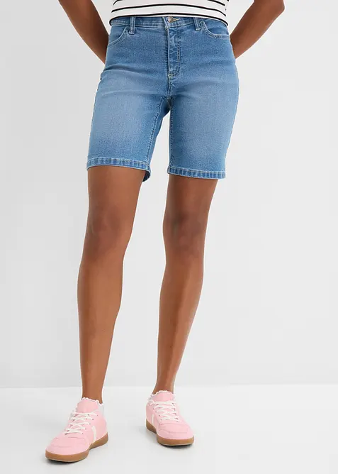 Jeansshorts med Mid Waist, bonprix