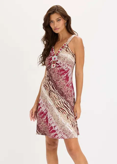 A-linjeformad jerseykl&auml;nning, bonprix