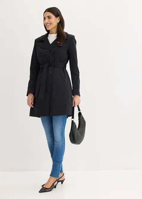 Trenchcoat av bomull, bonprix