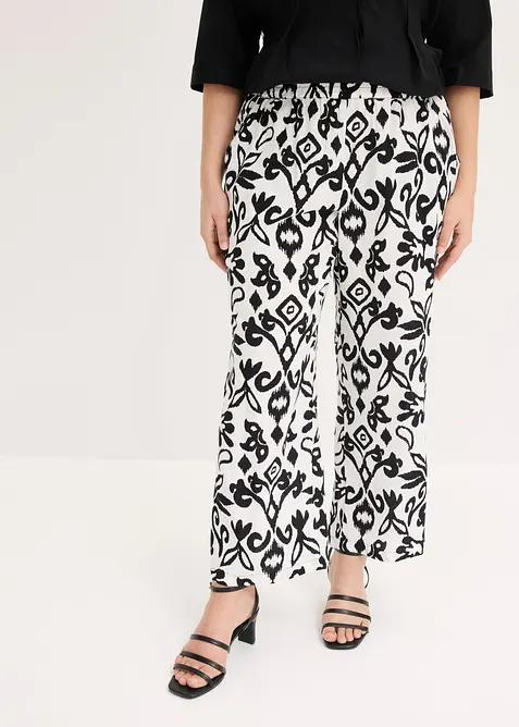 Vid byxa i b&ouml;ljande viskos, bonprix