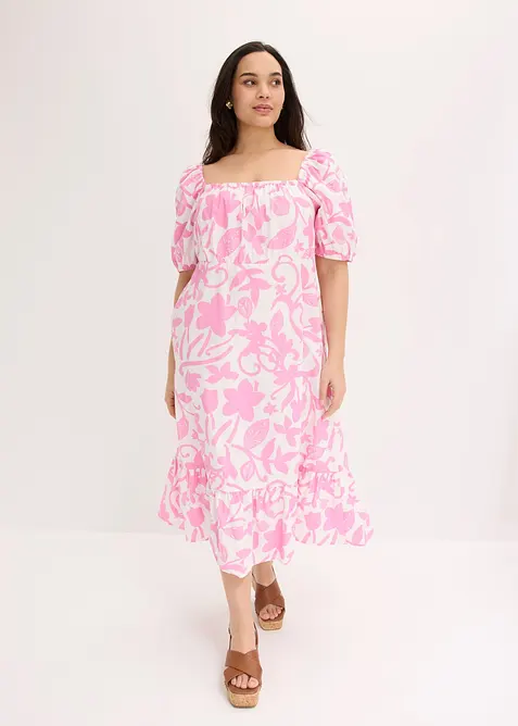 Mellanl&aring;ng kl&auml;nning i ekologisk bomull, bonprix