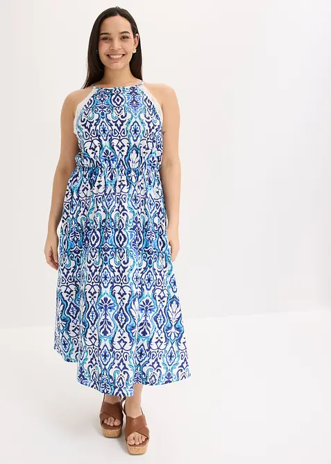 Mellanl&aring;ng kl&auml;nning med spets, bonprix