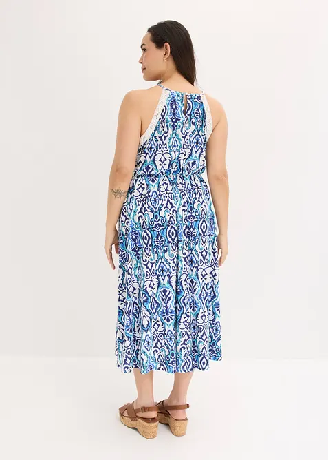 Mellanl&aring;ng kl&auml;nning med spets, bonprix