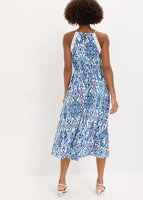 Mellanl&aring;ng kl&auml;nning med spets, bonprix