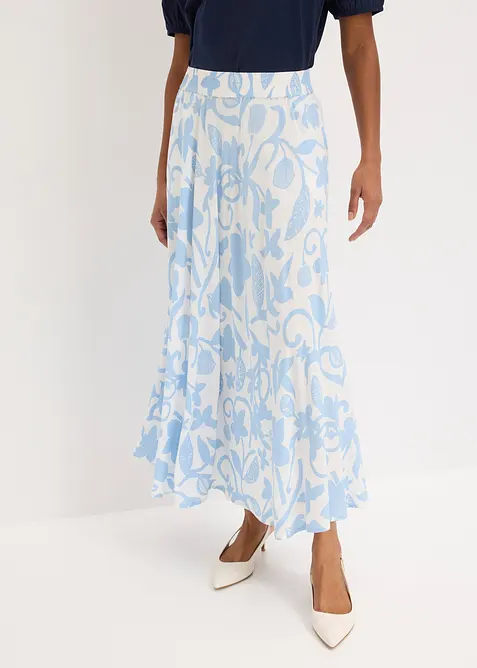 Maxikjol i f&ouml;ljsam viskos, bonprix