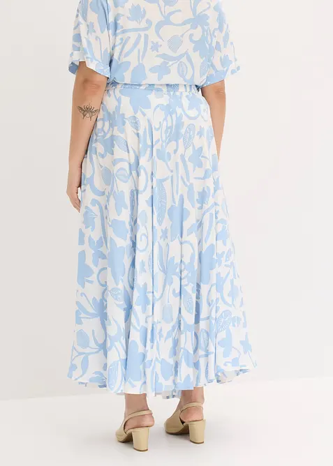 Maxikjol i f&ouml;ljsam viskos, bonprix