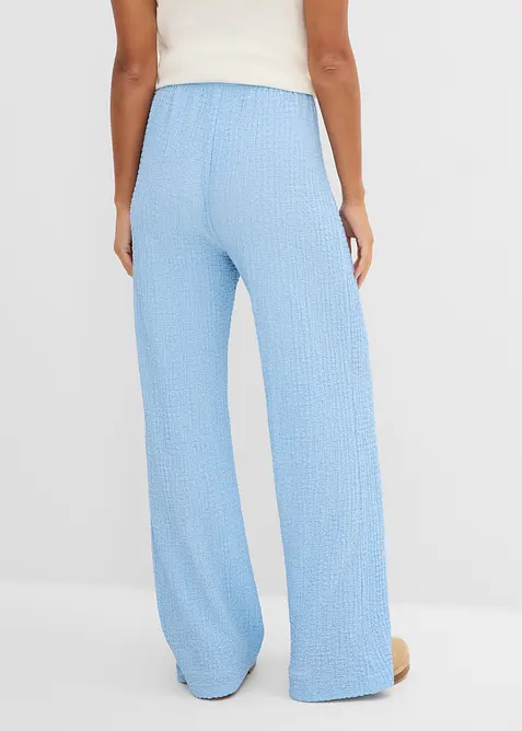 Vid byxa av kr&auml;pp med struktur, bonprix