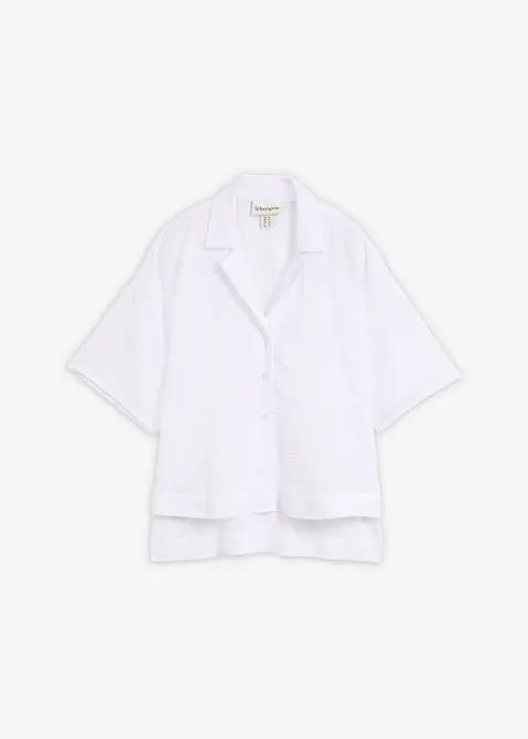 Skjortblus i oversizemodell, bonprix