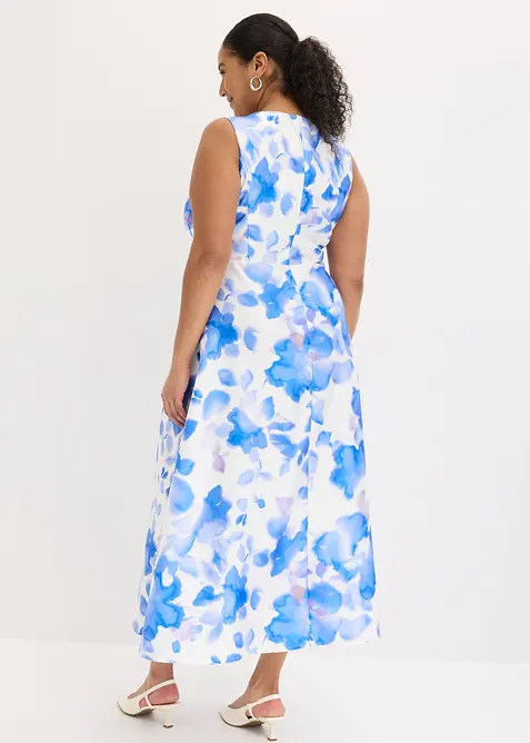 Kl&auml;nning av glansig satin, bonprix