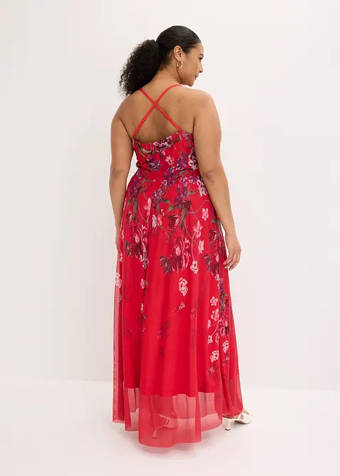 Maxikl&auml;nning i uts&ouml;kt tyll, med smala axelband, bonprix