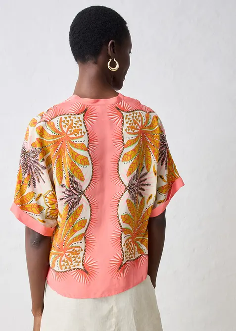 Blustunika med sidenandel, bonprix