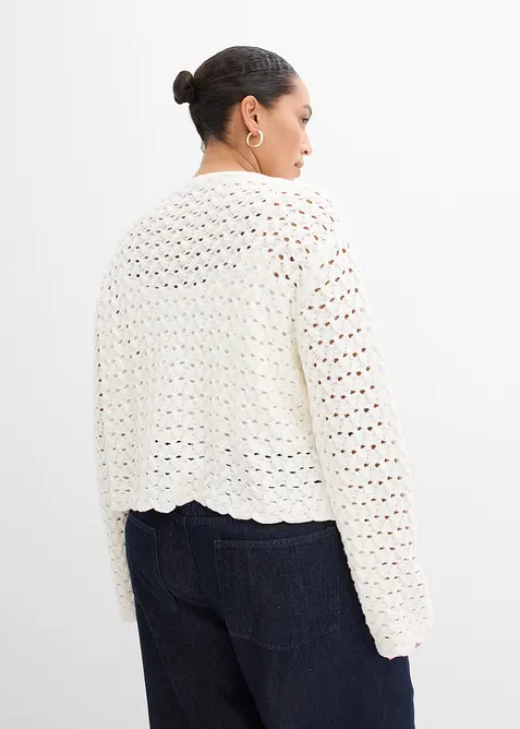 H&aring;lm&ouml;nstrad cardigan, bonprix