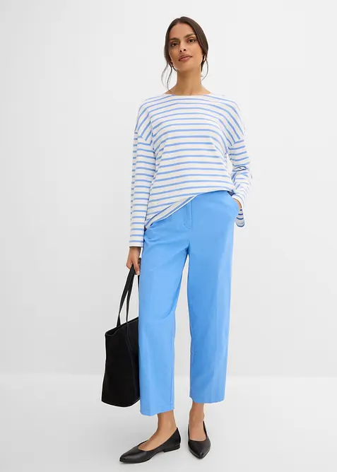 L&aring;ng&auml;rmad topp i ekologisk bomull, bonprix