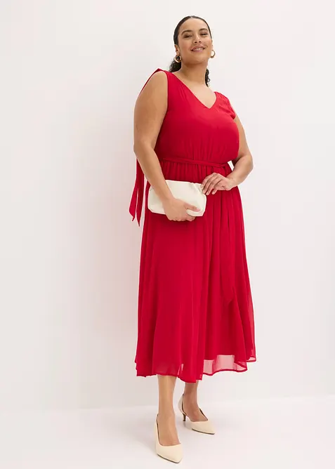 Chiffongkl&auml;nning med knytband, bonprix