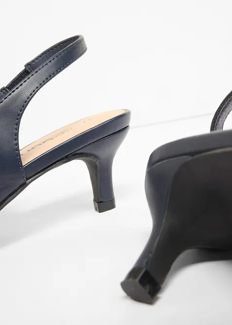Slingbackpumps med smal klack, bonprix