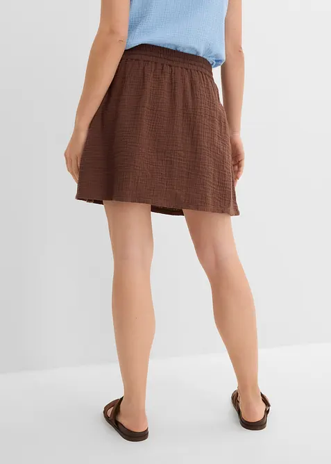 Byxkjol av bomullsmuslin, bonprix