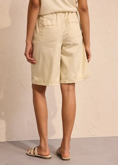 Papertouch-shorts av bomull, bonprix