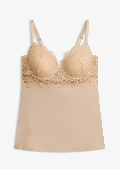 BH-linne med bygel i sl&auml;t mikrofiber, bonprix