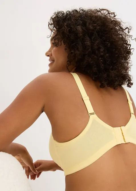 BH utan bygel, med ekologisk bomull (2-pack), bonprix