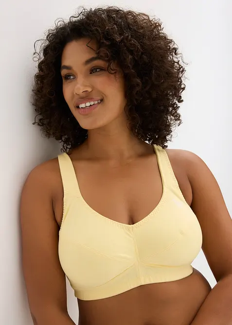 BH utan bygel, med ekologisk bomull (2-pack), bonprix