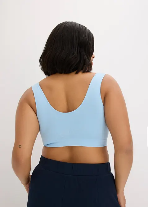 S&ouml;ml&ouml;s BH-topp fr&aring;n Feel Comfort (2-pack), bonprix