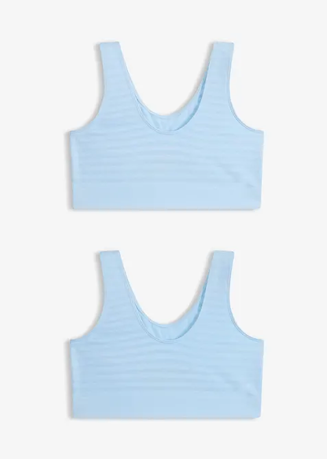 S&ouml;ml&ouml;s BH-topp fr&aring;n Feel Comfort (2-pack), bonprix