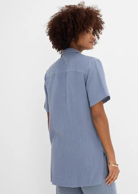 Skjortblus av muslin, bonprix