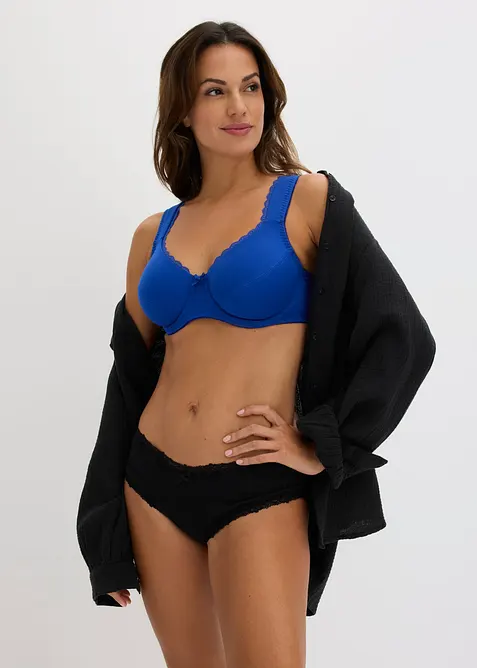 BH med bygel och ekologisk bomull (3-pack), bonprix