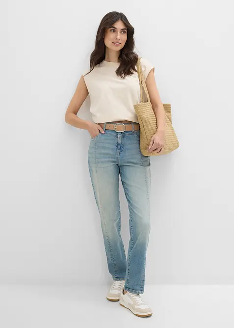 Straight Jeans Mid Waist, bonprix