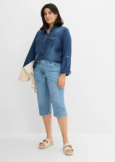 Stretch Straight Jeans Mid Waist, bonprix