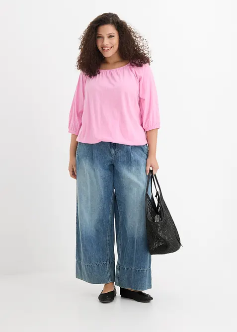 Blustopp av ekologisk bomull, bonprix