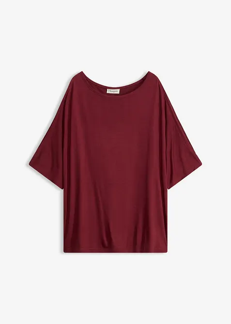 Cold shoulder-topp i viskos, bonprix
