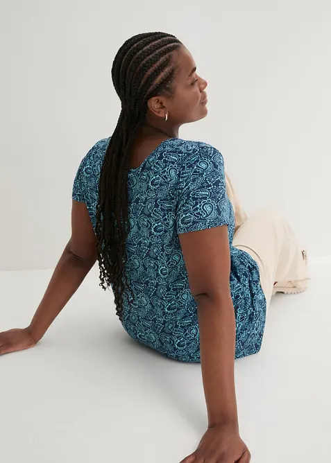 Trik&aring;tunika med halvl&aring;ng &auml;rm, bonprix