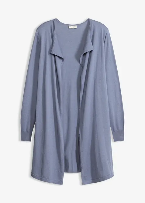 L&aring;ng cardigan i bomullsblandning, bonprix