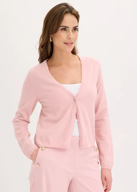 Finstickad cardigan, bonprix