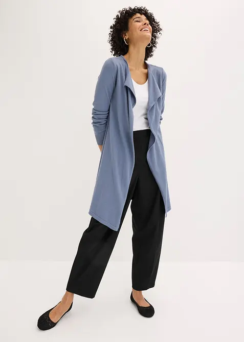 L&aring;ng cardigan i bomullsblandning, bonprix