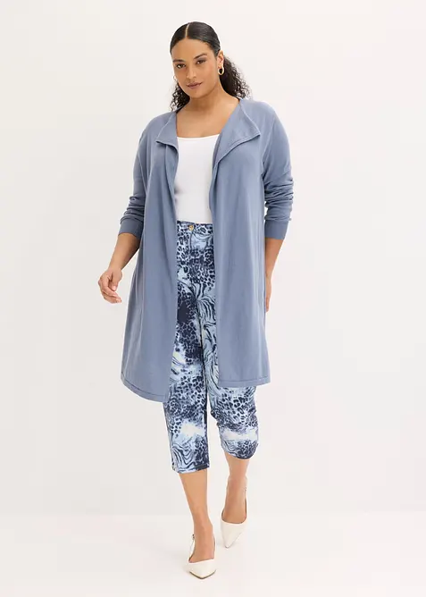 L&aring;ng cardigan i bomullsblandning, bonprix