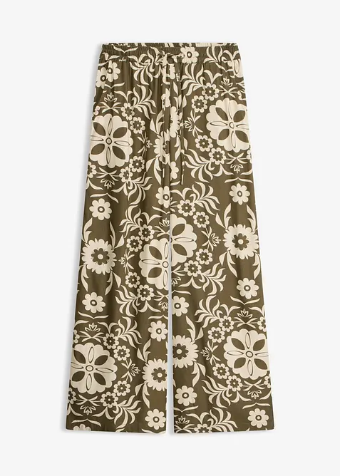 Vid byxa i b&ouml;ljande viskos, bonprix