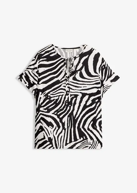 Avslappnad blustunika i viskos, bonprix