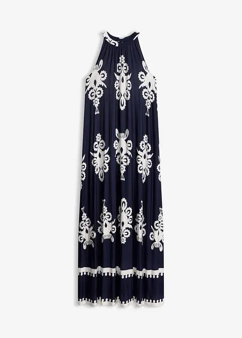 Jerseykl&auml;nning i mjuk viskosmix, bonprix