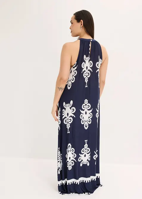 Jerseykl&auml;nning i mjuk viskosmix, bonprix