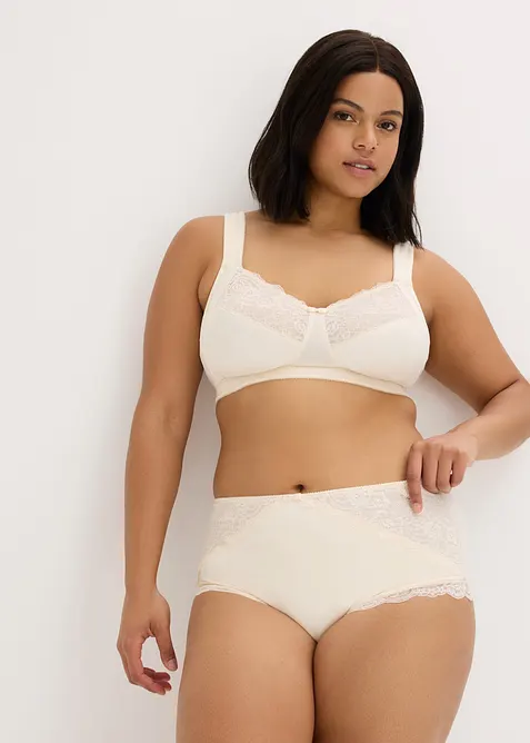 Avlastande BH utan bygel, med vadderade axelband, bonprix