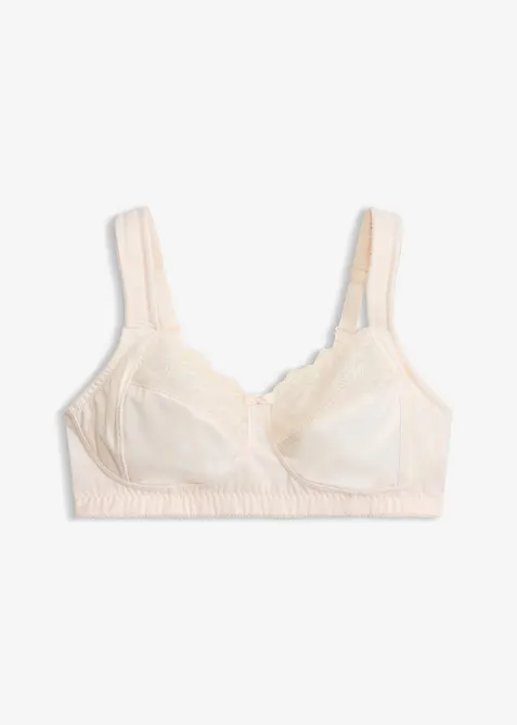Avlastande BH utan bygel, med vadderade axelband, bonprix