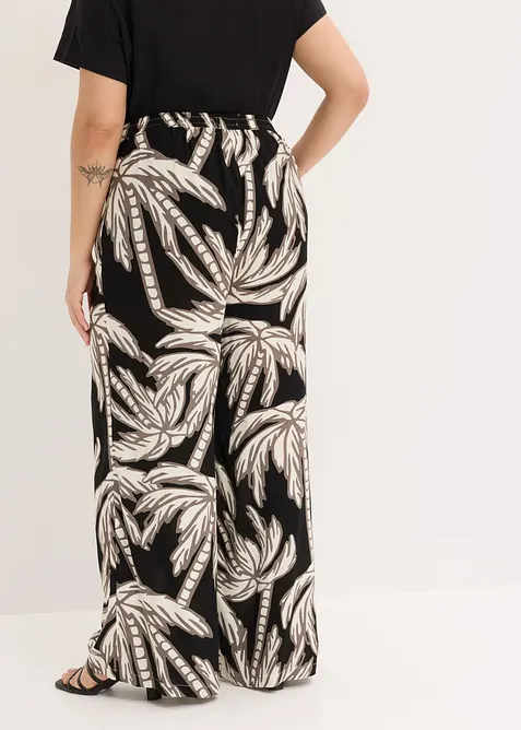 Vid byxa i b&ouml;ljande viskos, bonprix