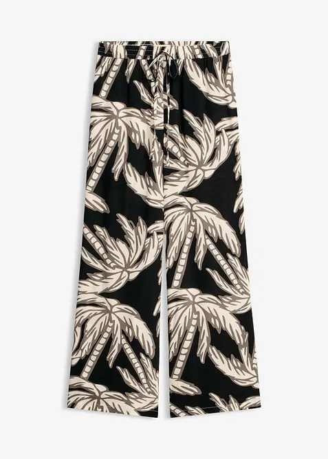 Vid byxa i b&ouml;ljande viskos, bonprix