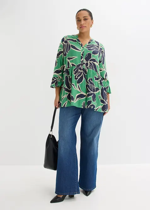 Blustunika i viskos med fint fall, bonprix