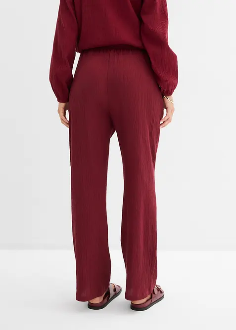 Dra p&aring;-byxa med struktureffekt, bonprix