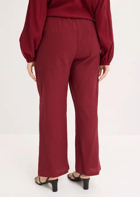 Dra p&aring;-byxa med struktureffekt, bonprix